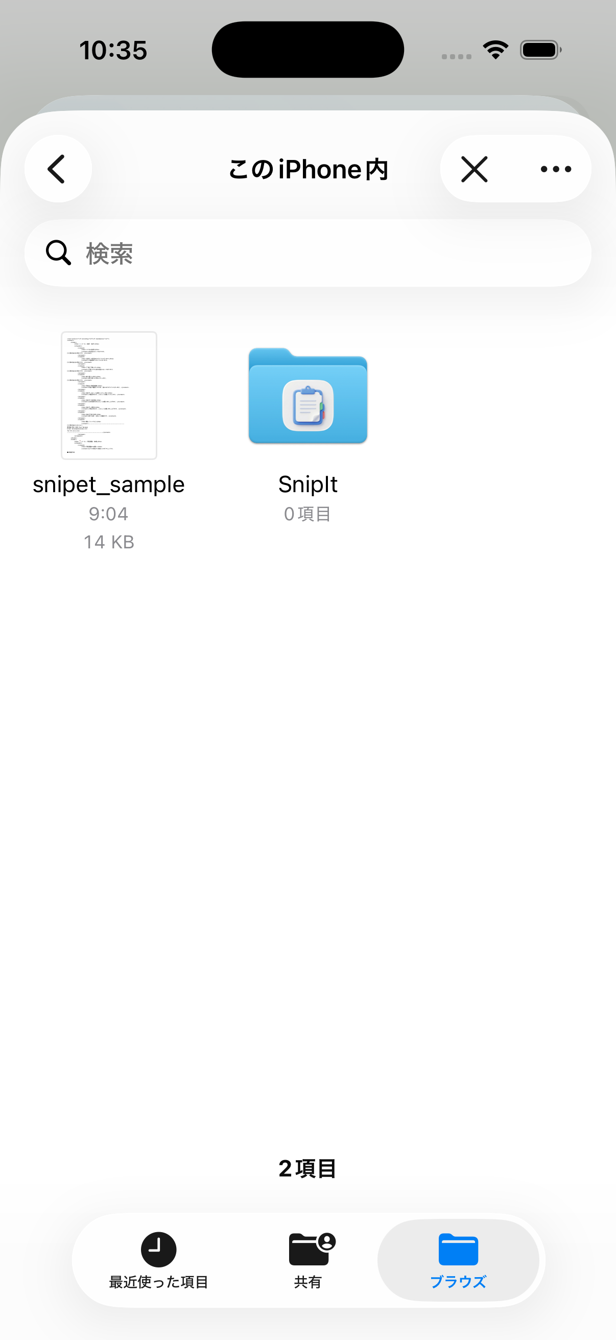 SnipIt iCloud Sync Settings on iOS